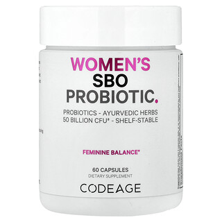 Codeage, Suplemento probiótico con organismos del suelo para mujeres, 60 cápsulas