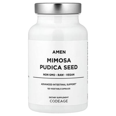 Codeage, Amen, Semilla de Mimosa pudica, 120 cápsulas vegetales (450 mg por cápsula)