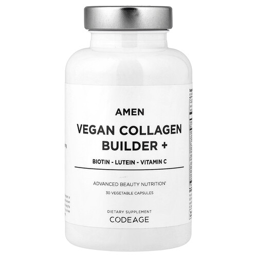Codeage Amen, Vegan Collagen Builder+, 30 Vegetable Capsules