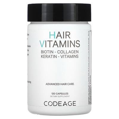 

Codeage, Hair Vitamins, 120 Capsules