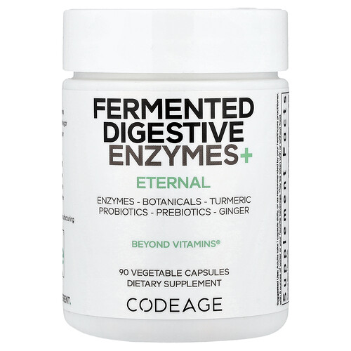 Codeage, Fermentierte Verdauungsenzyme+, 90 pflanzliche Kapseln