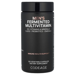 Codeage, Suplemento multivitamínico fermentado para hombres, 120 cápsulas vegetales