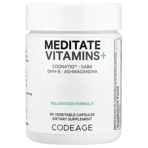 Codeage, Meditate Vitamins+, Vitaminpräparat, 60 Kapseln