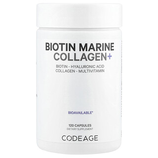 Codeage, Biotin Marine Collagen+, 120 Capsules