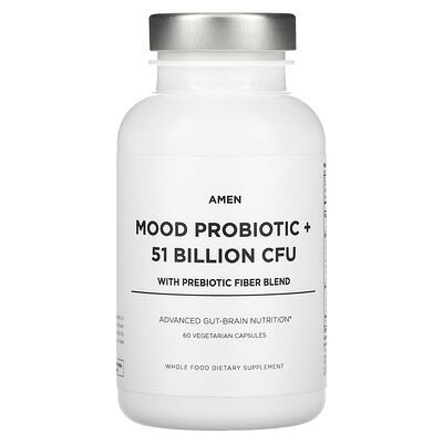 

Codeage, Mood Probiotic + 51 Billion CFU, 60 Vegetarian Capsules