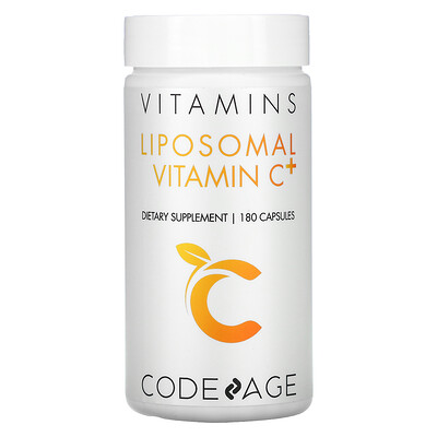 CodeAge Vitamins, Liposomal Vitamin C+, 180 Capsules