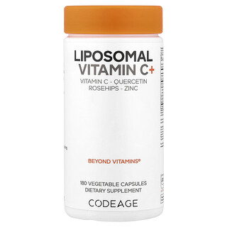 Codeage, Liposomal Vitamin C+, 180 Vegetable Capsules