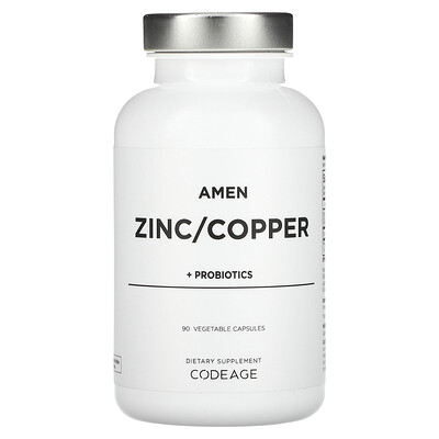 

Codeage Amen Zinc/Copper + Probiotics 90 Vegetable Capsules
