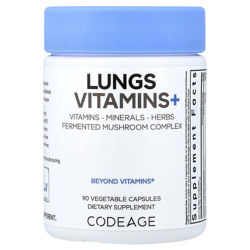 Codeage, Lungs Vitamins +, Lungen-Vitamine, 90 pflanzliche Kapseln