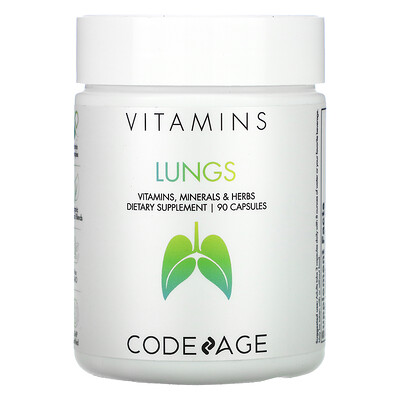 CodeAge Vitamins, Lungs, 90 Capsules