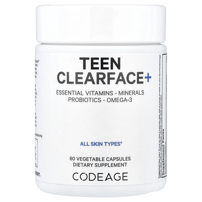Product Image for Codeage, Teen Clearface+, 60 Vegetable Capsules