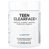 Teen Clearface+, добавка для здоровья кожи лица подростков, 60 растительных капсул