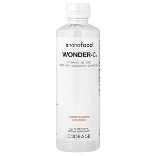 Codeage, Nanofood, Wonder-C, Orange Tangerine, 15.22 fl oz (450 ml)