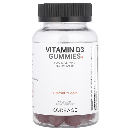 Vitamin D3 Gummies 5000 IU Strawberry Flavor