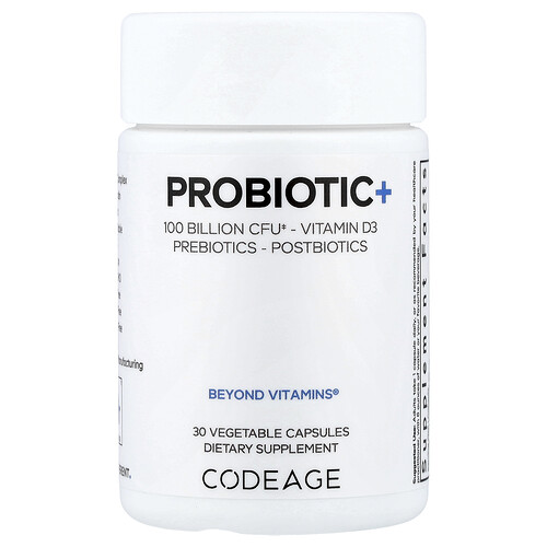 Codeage, Probiotic+, Probiotikum, 30 pflanzliche Kapseln