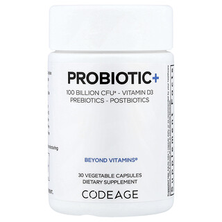 Codeage, Probiotic+, 30 растительных капсул