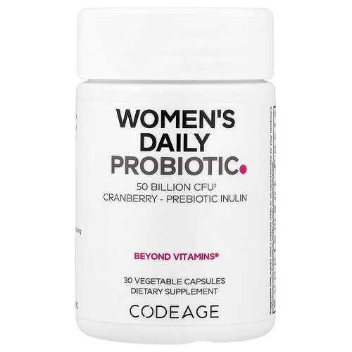 Codeage Women's Daily Probiotic, 30 Vegetable Capsules