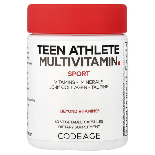 Codeage, Sport, Multivitamin für jugendliche Sportler, 60 pflanzliche Kapseln