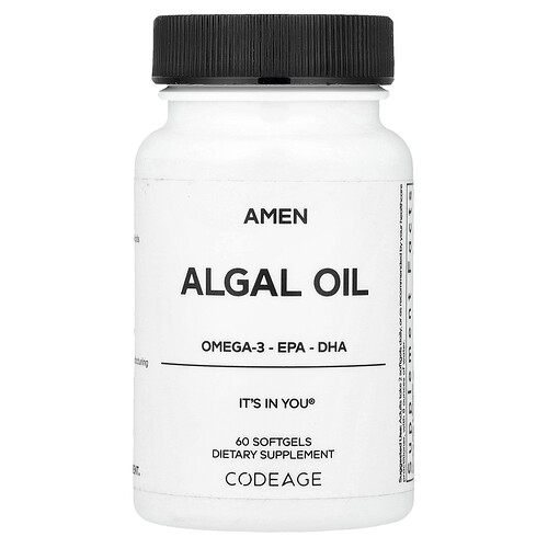 Codeage, Algenöl, 60 Weichkapseln (500 mg pro Weichkapsel)