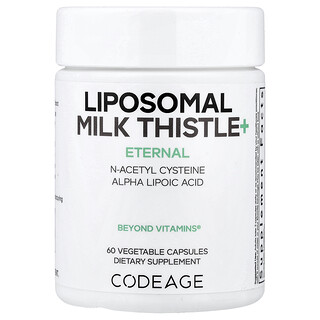 Codeage, Eternal, Liposomal Milk Thistle+, 60 Veg Capsules