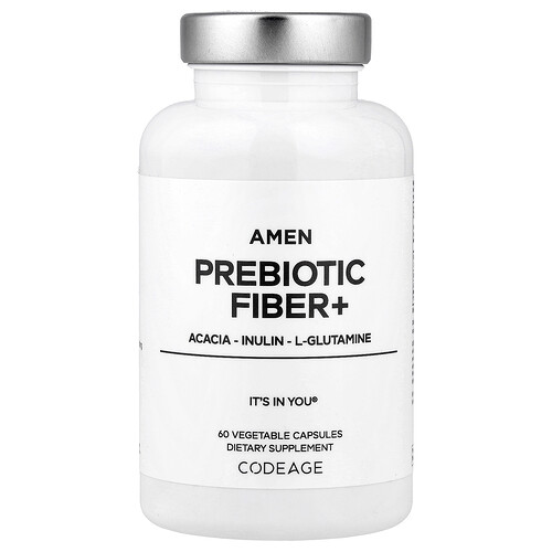 Codeage, Amen Prebiotic Fiber+, präbiotische Ballaststoffe, 60 pflanzliche Kapseln