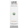 Liquid D3 + K2, Unflavored, 1 fl oz (29.6 ml)