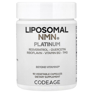 Codeage, Liposomal NMN Platinum, 90 рослинних капсул