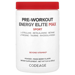 Sport, передтренувальна добавка Energy Elite Max, ягідна суміш, 352 г