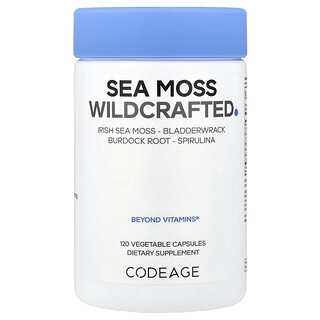 Codeage, Havsmossa, Wildcrafted, 120 vegetabiliska kapslar