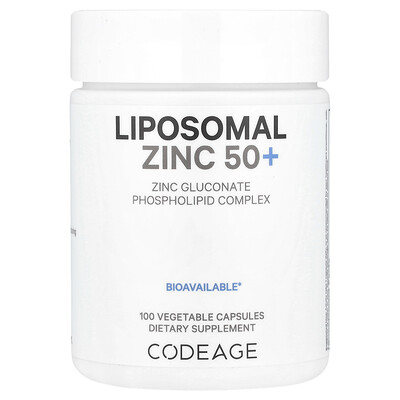 Product Image for Codeage, Liposomal Zinc 50+, 50 mg, 100 Vegetable Capsules