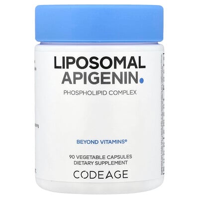 Codeage, Apigenina liposomal, Complejo de fosfolípidos, 90 cápsulas vegetales (50 mg por cápsula)