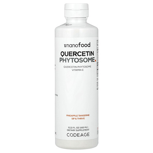 Codeage, Quercetin Phytosome, Quercetin-Phytosom, Ananas-Mandarine, 450 ml (15,22 fl. oz.)