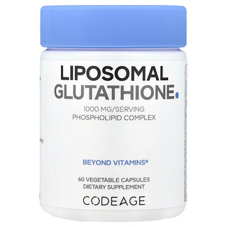 Codeage, Glutatión liposomal, 60 cápsulas vegetales (500 mg por cápsula)