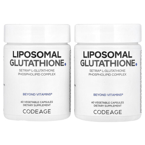 Codeage Liposomal Glutathione, 120 Vegetable Capsules (250 mg per Capsule)