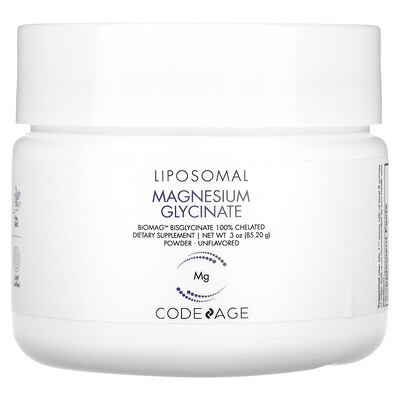 

Codeage Liposomal Magnesium Glycinate Powder Unflavored 3 oz (85.2 g)