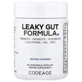 Codeage, Leaky Gut Formula, 60 cápsulas vegetales