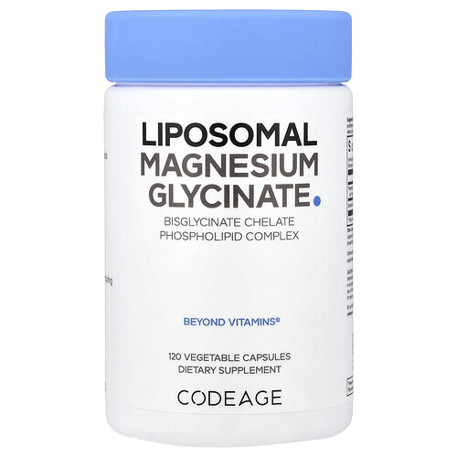 Codeage, Liposomalt magnesiumglycinat, 120 vegetabilske kapsler