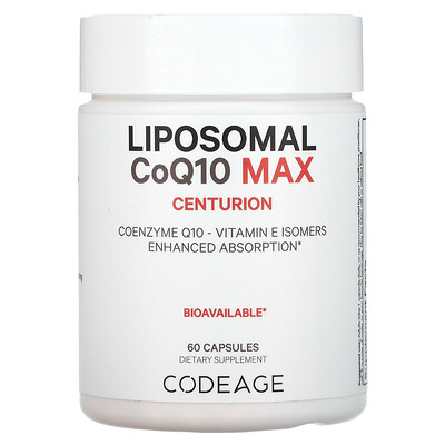 

Codeage Liposomal CoQ10 Max Centurion 60 Capsules