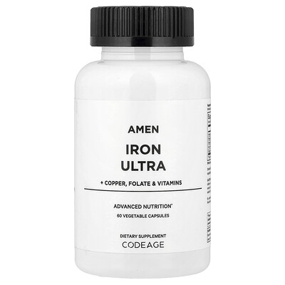 Codeage, Amén, Iron Ultra`` 60 cápsulas vegetales