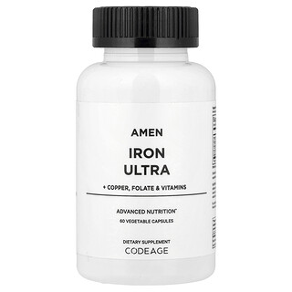 كودج‏, آمين ، Iron Ultra ، 60 كبسولة نباتية