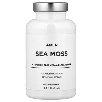 Product Image for Codeage, Amen, Sea Moss + Vitamin C, Aloe Vera & Black Pepper, 90 Vegetable Capsules