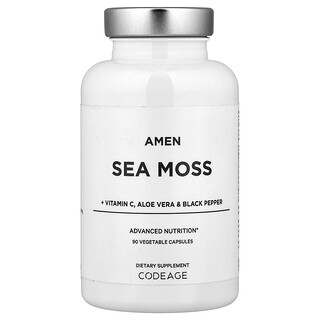 Codeage, Amen, Sea Moss + Vitamin C, Aloe Vera & Black Pepper, 90 Vegetable Capsules