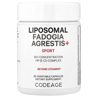Codeage, Liposomal Fadogia Agrestis+, 60 cápsulas vegetales