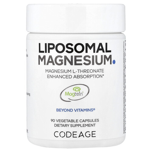 Codeage, Liposomal Magnesium L-Threonate, 90 Vegetable Capsules
