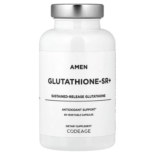 Codeage, Amen, Glutathione-SR+, Glutathion, 60 pflanzliche Kapseln (250 mg pro Kapsel)