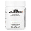Vitamina D3+ cruda, 60 cápsulas vegetales