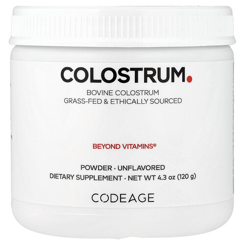Codeage, Colostrum Powder, Colostrum-Pulver, geschmacksneutral, 120 g (4,3 oz.)