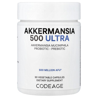 Codeage, Akkermansia 500 Ultra, 90 capsules végétales