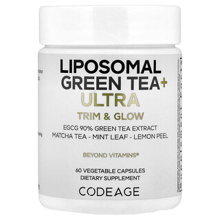 Codeage, Liposomal Green Tea+ Ultra Trim & Glow, 60 növényi kapszula