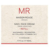 Codeage, Maison Rouge, NAD+ Face Cream, Gesichtscreme mit NAD+, zum Nachfüllen, 50 ml (1,7 fl. oz.)
